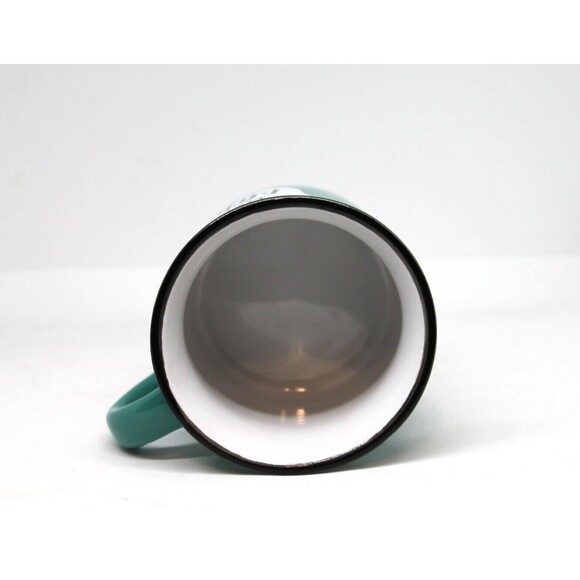 Christian Art Gifts Religious Coffee Mug 2016 "Rejoice in the Lord" 12oz. Green - Picture 2 of 7